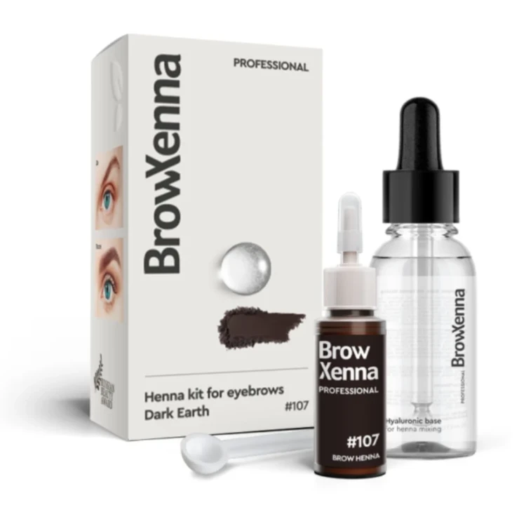 BrowXenna henna pudrowa #107 Dark Earth 10ml+30ml.webp