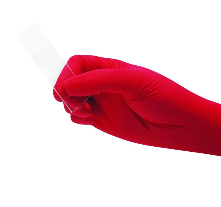 różowe rękawiczki