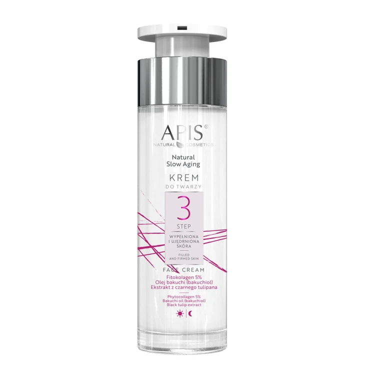 APIS Natural Slow Aging STEP 3 wypełniona i ujędrniona skóra 50ml - krótki termin ważności 29/08/2026