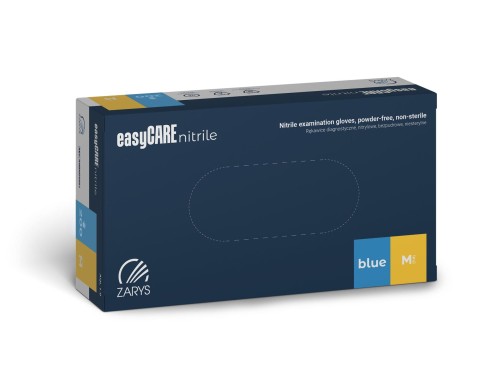 Rękawiczki easyCare Nitrylowe BLUE 100szt M