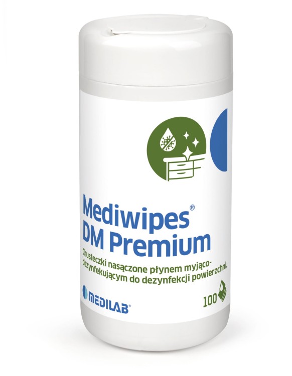 Mediwipes DM PREMIUM chusteczki w tubie 100 szt