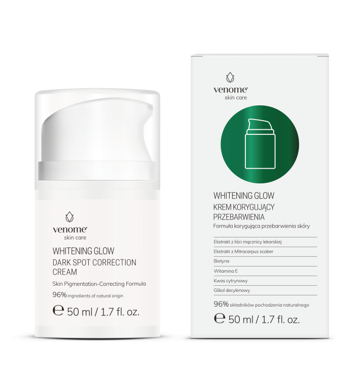 Venome Whitening Glow - krem korygujący przebarwienia 50ml