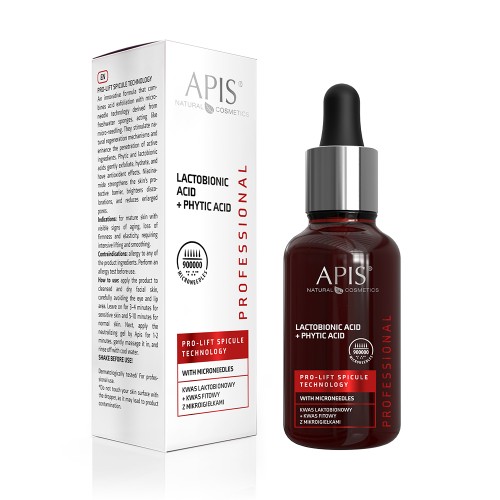 APIS PRO-LIFT SPICULE TECHNOLOGY Kwas laktobionowy + kwas fitowy z mikroigiełkami 30 ml