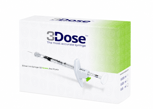 Strzykawka 3DOSE 1ml GREEN Vlow Medical 1szt