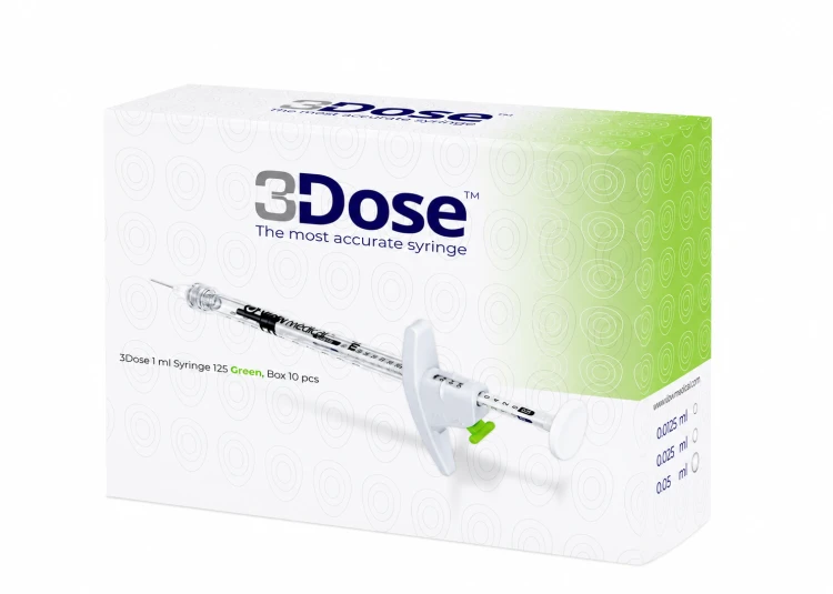 Strzykawka 3DOSE 1ml GREEN Vlow Medical 1szt