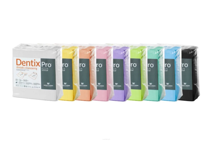Śliniak z kieszenią Dentix Pro Pocket - 50szt NIEBIESKI -
