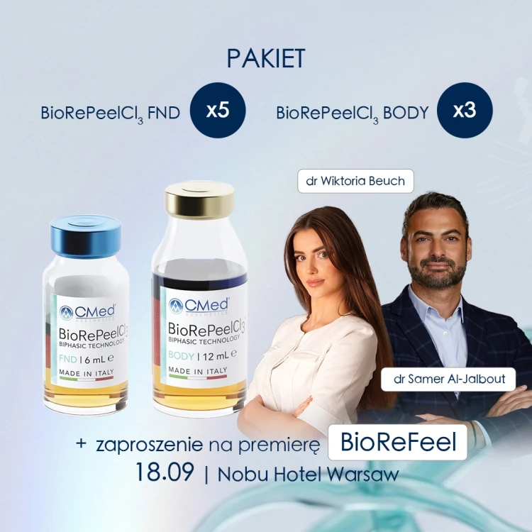 Pakiet BioRePeel FND 5x6ml + BODY 3x12ml + CMed BioReFeel Launch Event