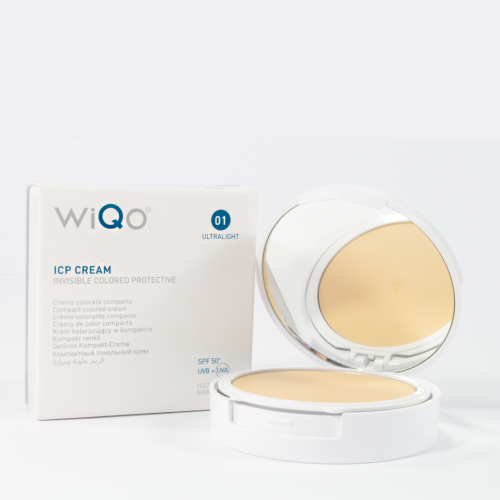 WiQo ICP Koloryzujący krem w kompakcie SPF +50 - ULTRA LIGHT 10,5ml - termin ważności 30/11/2026