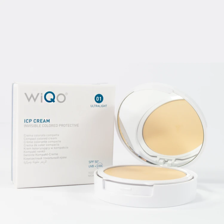 WiQo ICP Koloryzujący krem w kompakcie SPF +50 - ULTRA LIGHT 10,5ml - termin ważności 30/11/2026