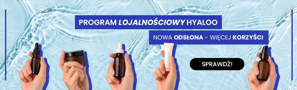 Banery informacyjny o programie lojalnościowym Hyaloo