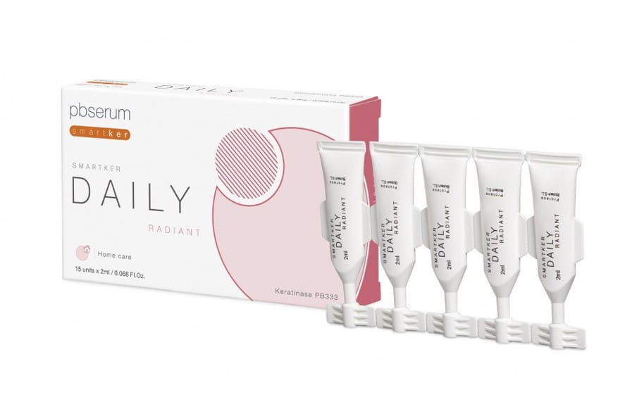 Ферментная сыворотка для лица PBSerum Smartker Daily Radiant, выравнивающая тон, против пигментации, 15 x 2 мл