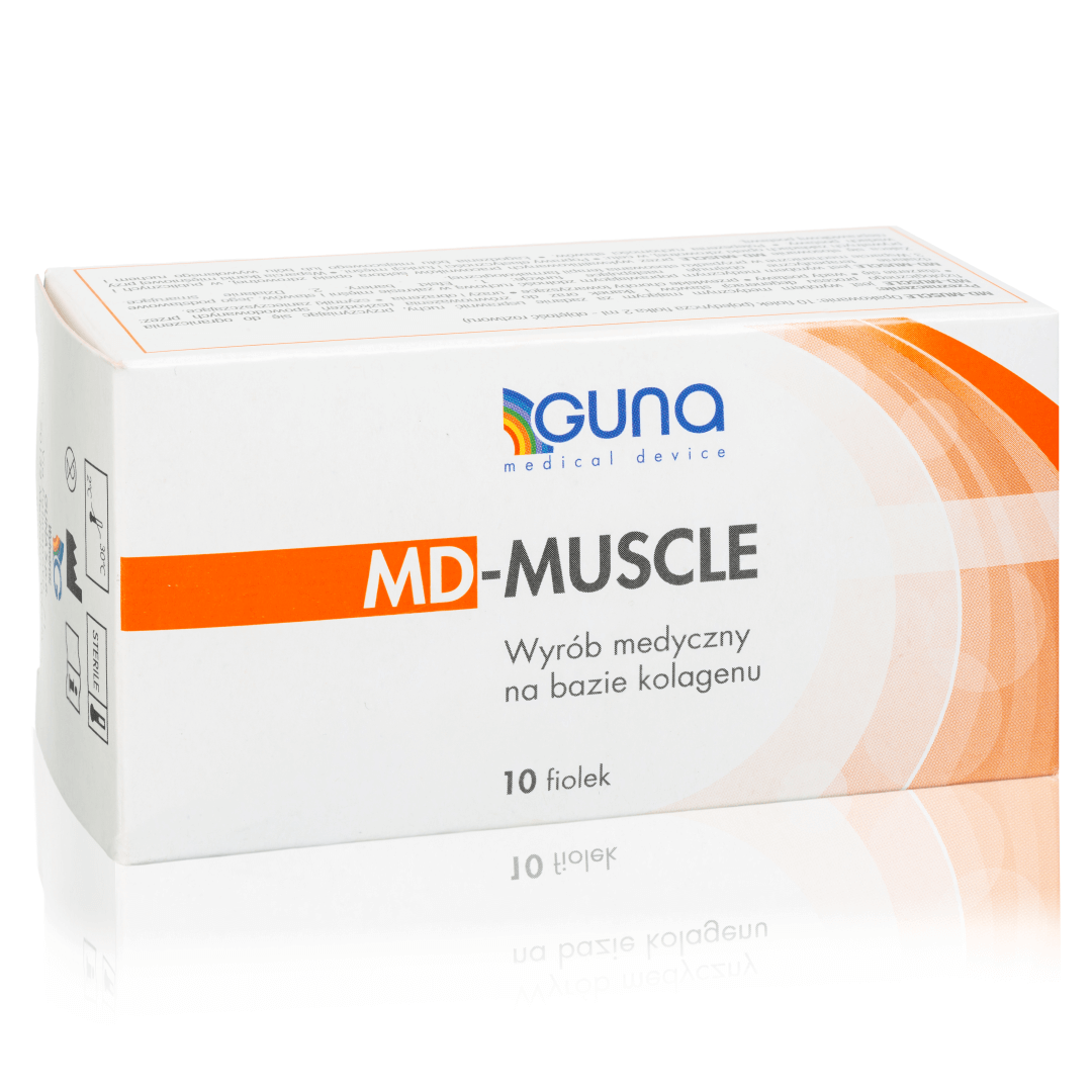 Коллагеновое медизделие Guna MD-Muscle, со зверобоем, для мышц, 10 флаконов по 2 мл